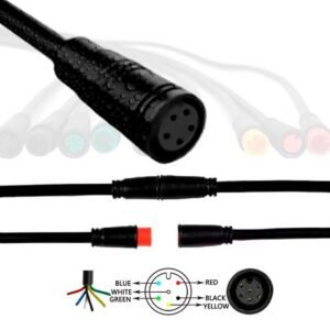 CONECTOR WATERPROOF 8MM 6 PIN - (HEMBRA) - UNIDAD