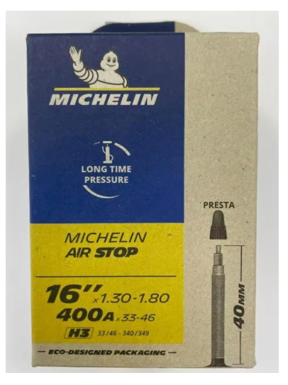 CAMARA 16X1.30-1.80 MICHELIN AIR STOP 400AX33-46 H3 40MM