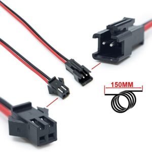 CONECTOR 2 PINES (MACHO HEMBRA) - UNIDAD