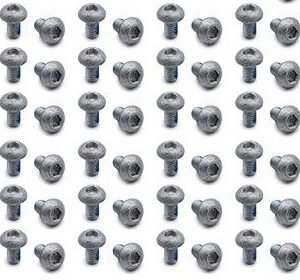 TORNILLOS PARA DISCOS DE FRENOS M5 PLATA/NEGRO - 6 UNIDADES